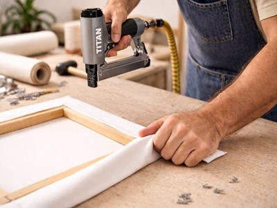 מתיחה ומסגור בדי קנבס